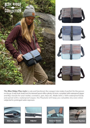 กระเป๋าสะพายกันน้ำ พรีเมี่ยม FEELFREE BLUE RIDGE PLAYMATE สี RIVER_1